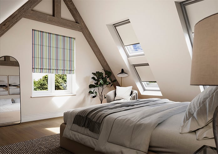 The British Stripe Co. Elizabeth, Notting Hill No.1 - Roman Blind - Image 6